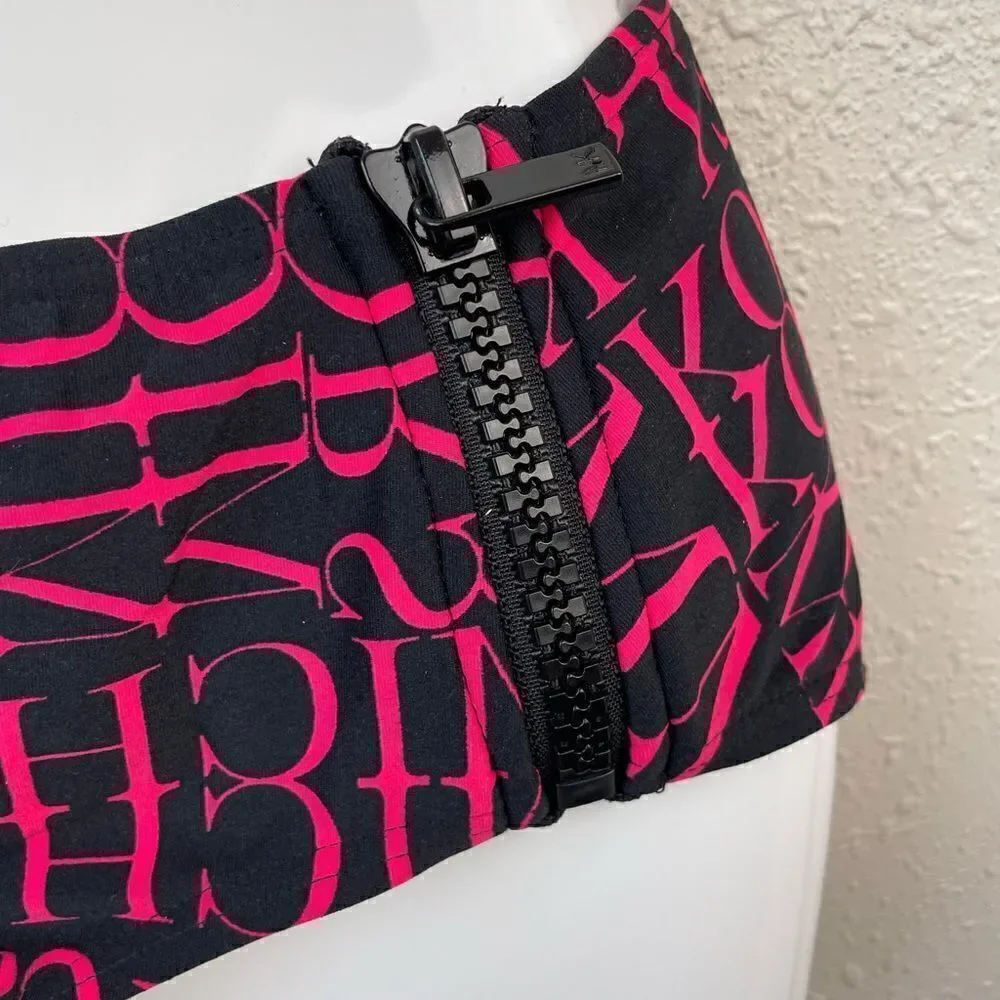 NWT MICHAEL Michael Kors Neon Pink Spring 2020 Bikini & Matching Bottoms Size M
